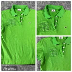 Lacoste Mens Green Short‎ Sleeve 3 Button Polo Size 44(XL)